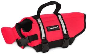 img 4 attached to 🐶 ZippyPaws - Adventure Life Jacket for Dogs - Red - 1 Pet Life Vest