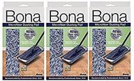 🧹 3-pack bona dusting pads for effective cleaning on hardwood, stone, tile, and laminate floors - 4" w x 15" l logo