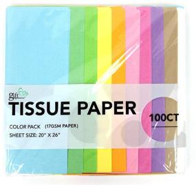 img 4 attached to 🎁 100 Count Gift Expressions Bulk Tissue Paper - Assorted Pastel Colors, 20 x 26 Inches - Premium Quality & Thick Wrapping Tissue for Gift Bags, Paper Bags, Mother's Day & DIY Crafts