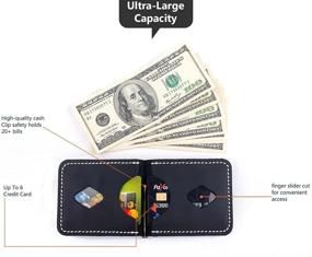img 2 attached to Premium Handmade Leather Money Wallet Men's Accessories for Wallets, Card Cases & Money Organizers