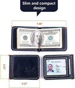img 3 attached to Premium Handmade Leather Money Wallet Men's Accessories for Wallets, Card Cases & Money Organizers