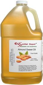 img 4 attached to Premium 100% Pure Almond Sweet Oil for Hair, 🥥 Skin, Massage & Cooking - 1 Gallon | 128 oz.