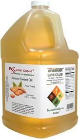 img 3 attached to Premium 100% Pure Almond Sweet Oil for Hair, 🥥 Skin, Massage & Cooking - 1 Gallon | 128 oz.