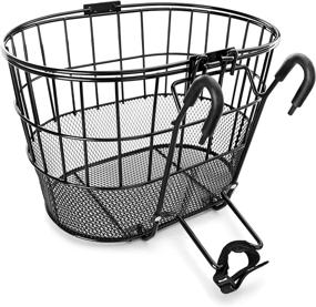 img 2 attached to 🚲 Colorbasket 02270: Stylish and Convenient Mesh Bottom Lift-Off Bike Basket with Handles