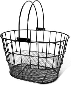 img 3 attached to 🚲 Colorbasket 02270: Stylish and Convenient Mesh Bottom Lift-Off Bike Basket with Handles