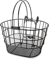 🚲 colorbasket 02270: stylish and convenient mesh bottom lift-off bike basket with handles logo