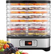 🍽️ powerful 8-tray food dehydrator with digital timer and temperature control - perfect for jerky, fruits, meats, and veggies! bpa free - 400 watt логотип