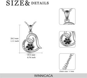 img 2 attached to WINNICACA Sterling Silver Urn Necklace - Pet Ashes Cremation Jewelry