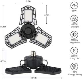 img 1 attached to Brighten Up Your Garage with Daylight Ceiling LED Garage Light