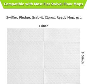 img 3 attached to 🧹 Future Way 200 Count Sweeper Dry Mop Refills for Swiffer - Ultimate 11&#34; x 8-1/2&#34; Dry Clothes Pads for Floor Cleaning!