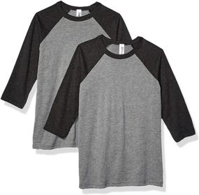 img 2 attached to Marky Apparel 4 Sleeve Baseball T Shirt 2 Boys' Clothing for Tops, Tees & Shirts