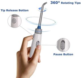 img 1 attached to 💦 600ml Water Flosser with 6 Multifunctional Jet Tips and 10 Adjustable Water Pressure – Ideal for Dental Oral Irrigation, Teeth Cleaning, and Personal Braces Care – Perfect for the Whole Family