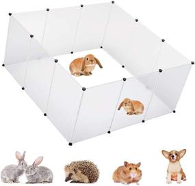 img 4 attached to Bellanny Playpen Portable Plastic Hedgehogs Small Animals