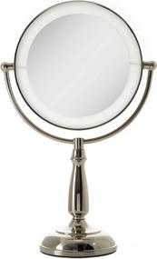 img 4 attached to 💡 Zadro 7 Inch LED Lighted Vanity Mirror: Ultra Bright, Dual-Sided Double Magnification, Smart Touch Dimmable Light Controls (10X/1X, Polished Nickel)