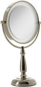 img 3 attached to 💡 Zadro 7 Inch LED Lighted Vanity Mirror: Ultra Bright, Dual-Sided Double Magnification, Smart Touch Dimmable Light Controls (10X/1X, Polished Nickel)