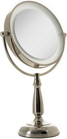 img 2 attached to 💡 Zadro 7 Inch LED Lighted Vanity Mirror: Ultra Bright, Dual-Sided Double Magnification, Smart Touch Dimmable Light Controls (10X/1X, Polished Nickel)