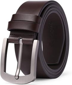 img 4 attached to Premium GOIACII Genuine Leather Men's Casual Belt Accessories - Enhance Your Style!