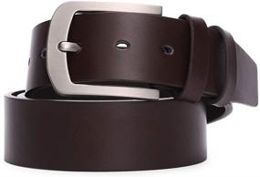img 3 attached to Premium GOIACII Genuine Leather Men's Casual Belt Accessories - Enhance Your Style!