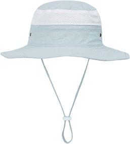 img 3 attached to 🧢 Durio Kids Sun Hat - Wide Brim Beach Hat with UPF50+ Sun Protection for Toddlers and Babies, Perfect Outdoor Hat for Maximum Sun Safety