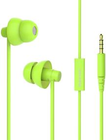 img 4 attached to 🎧 Maxrock (Tm) Спящие наушники Soft Earbuds - наушники из кремния с встроенным микрофоном для смартфонов, Mp3-плееров, планшетов (3,5 мм)