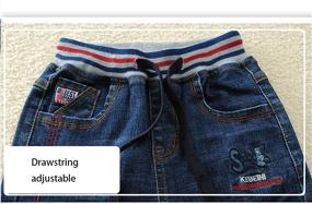 img 1 attached to 👶 Trendy Straight Toddlers Boys' Clothing with Convenient Drawstring Waistband: SITENG Collection