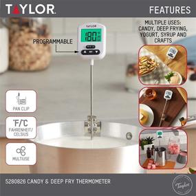 img 3 attached to 🍭 Taylor Precision Candy and Deep Fry Thermometer, 0.75" Display, White