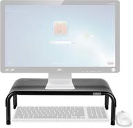💻 allsop metal art ergo 3 adjustable monitor stand and tv/laptop riser, 3 height levels with micro leg adjustments, non-skid surface, supports up to 35 lbs (06494) logo