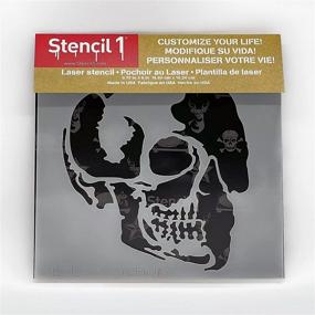 img 1 attached to Stencil S1 6X6 53S Stencil1 Skull Profile
