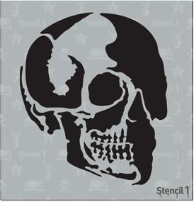 img 4 attached to Stencil S1 6X6 53S Stencil1 Skull Profile