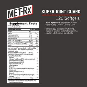 img 3 attached to 🏋️ MET-Rx Super Joint Guard Supplement: Glucosamine, Chondroitin, Omega 3 6 9 - 120 Softgels