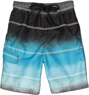 kanu surf boys' barracuda quick dry upf 50+ beach swim trunk: ultimate protection and comfort for young swimmers logo