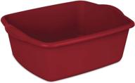 🔴 sterilite 12 quart dishpan basin, 1 pack - red logo