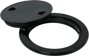 img 1 attached to 🔍 DasMarine 2-Pack of 7-Inch Round Non-Slip Inspection Hatches with Detachable Covers for Marine Boats and Yachts - 10" External Diameter, 7" Opening Size