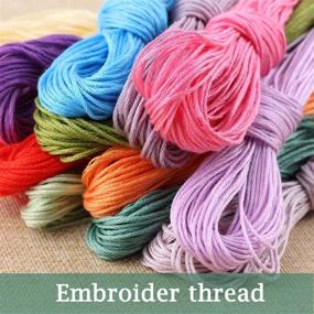 img 1 attached to 🧵 Easy Start Stamped Embroidery Kit: Beginner Needlepoint - 15 74×19 68