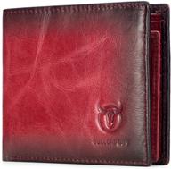 👔 classic and stylish bull captain wallets vintage qb 6: essential men's accessories for every modern gentleman logo