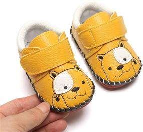 img 1 attached to 👟 Stylish and Comfortable ENERCAKE Leather Walking Sneakers Slippers for Boys