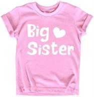 👗 sister toddler promoted outfit: girls' clothing, tops, tees & blouses for announcement logo