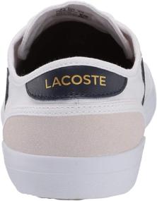 img 2 attached to Lacoste Sideline Sneaker White Medium - Classic and Stylish Footwear for All-Day Comfort