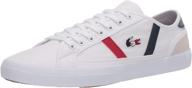lacoste sideline sneaker white medium - classic and stylish footwear for all-day comfort logo