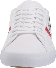 img 3 attached to Lacoste Sideline Sneaker White Medium - Classic and Stylish Footwear for All-Day Comfort