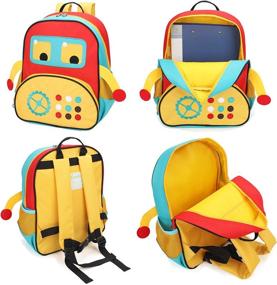 img 3 attached to Little School Pre K Toddler Backpack Backpacks for Kids' Backpacks