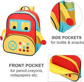 img 1 attached to Little School Pre K Toddler Backpack Backpacks for Kids' Backpacks