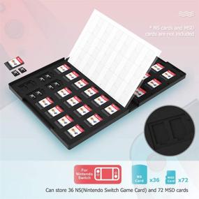 img 3 attached to 📸 Ultimate Storage Solution: 108-Slot SD MSD TF Memory Card Case for 3DS DS & Nintendo Switch Game Cards + Micro SD Cards with Anti-Shock Protection & Index Notepaper