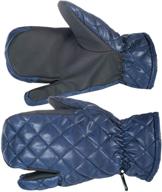 horze quilted 3 finger winter gloves logo