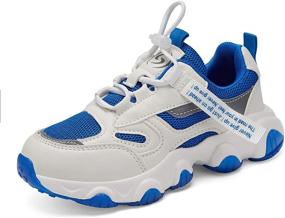 img 1 attached to 👟 Hetios Kids Sports Shoes: Waterproof Tennis, Running & Hiking Sneakers for Boys and Girls – Slip Resistant, Athletic Outdoor Footwear (Toddler to Big Kids)