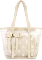 👜 versatile women's clear tote bags - multi-use shoulder bag, handbag, beach bag, shopping bag, work bag logo