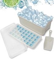 🧊 jytee ice cube bin scoop trays - convenient freezer box for shelves, pantry, and portable use logo