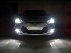 img 1 attached to 🔦 iJDMTOY (2) Держатели адаптеров для ксенона световых ламп для Hyundai Genesis Coupe/Veloster, совместимые с H7 Aftermarket Conversion Kit, улучшенные фары с увеличенной яркостью
