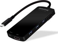 💻 sidegear pro usb c hub with power delivery, 4k hdmi & usb 3.0 ports - compatible with macbook pro 2016-2020 - black логотип