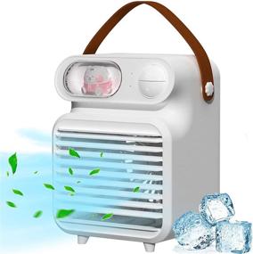 img 4 attached to 🌬️ CEENFFO Portable Air Conditioner Fan: 3-in-1 Mini Cooler for Home/Office/Room/Outdoor with 3 Wind Speeds and 3 Colors